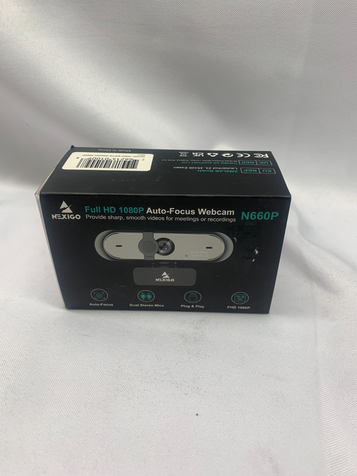 NexiGo N660P 1080P 60FPS Webcam with Software Control, Dual Microphone*New