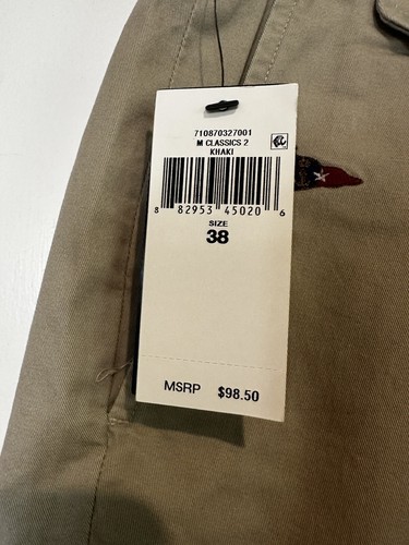 NEW Ralph Lauren Preppy Polo Chino Shorts Size 38 Khaki Stretch Nautical Coastal - Picture 7 of 16