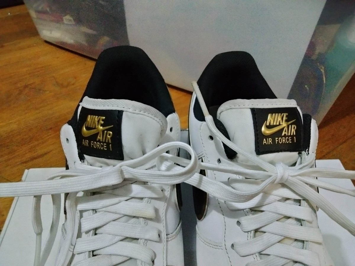 Nike Air Force 1 AF1 07 Low LV8 White Gold Swoosh DA8481-100 Nike Air Force 1 AF1 07 Low LV8 White Gold Swoosh DA8481-100