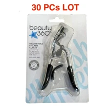 New, Lot Of 30 Beauty 360 Deluxe Hold Eyelash Curler With Refill Pad