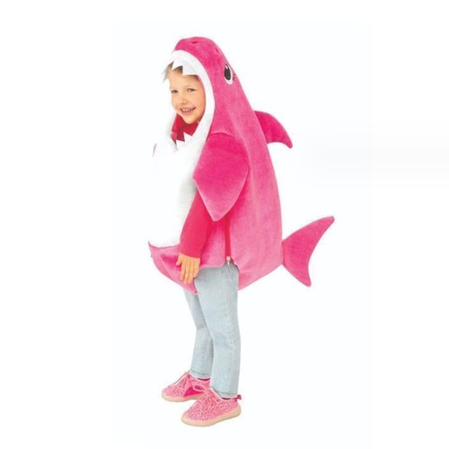 Baby Shark Cosplay Costume Kid Adults Halloween Roleplay Fancy Dress-Up Jumpsuit - Picture 10 of 11