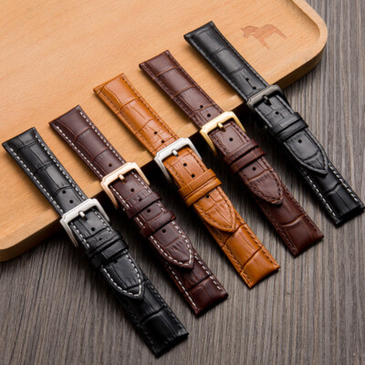 High Quality Genuine Leather Watch Strap 12-24mm Pin Buckle Universal Watch  Band