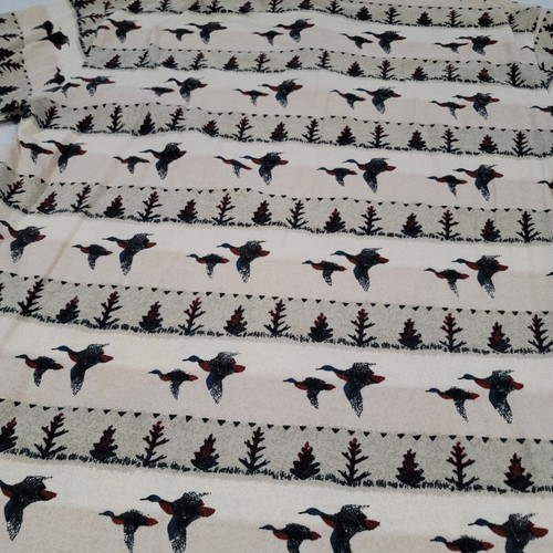 Woolrich Polo Shirt Mens XL Short Sleeve Ducks All Over Print Flying Mallard GU - Picture 5 of 5