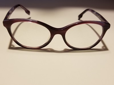 John Jacobs JJ E10543 51-17-140 Purple tortoise used cat style eyeglasses  RX