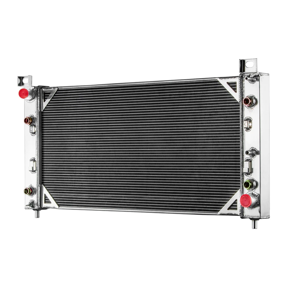 For 2001-02 Chevy Silverado GMC Sierra 2500 HD 3500 8.1L 2Rows Aluminum Radiator - Image 2 of 4