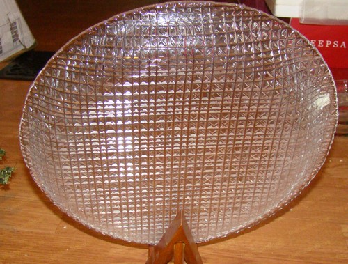 Plat de service en cristal de plomb SASAKI 24K - Japon, 12 5/8" - Photo 6/11