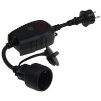 Zwischenstecker Mit DäMmerungsschalter Zeitschaltuhr IP44 1-9Std Steckdose Neu