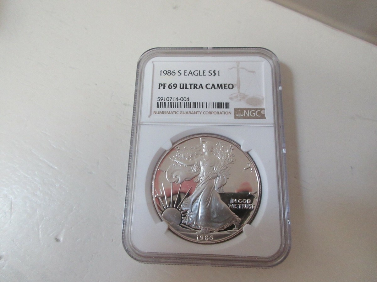 準最高鑑定　NGC-PF69　2010 オルダニー ウィリアム王子 婚約　箱付 1986 S Eagle $S1 PF 69 Ultra Cameo NGC | eBay