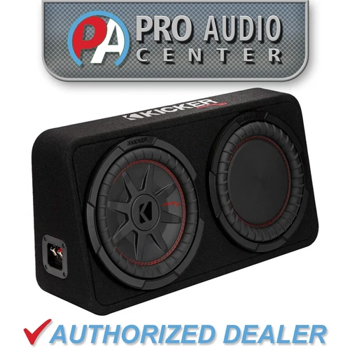 48TCWRT102 KICKER 10" CompRT Subwoofer Single Loaded Enclosure 400W RMS 2 Ohm