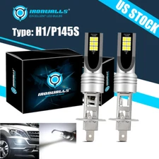 2Pcs H1 LED Fog Driving Light Bulbs Conversion Kit Super Bright 6000K 100W White