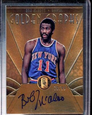 2016-17 Bob Mcadoo #79/99 Auto Panini Gold Standard Golden Graphs