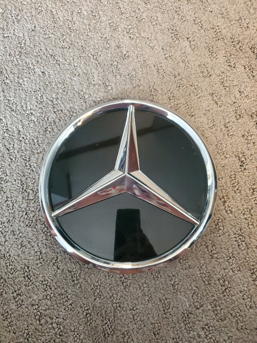 For Mercedes Benz A0008882300 Mirror Black Emblem Front Grille 