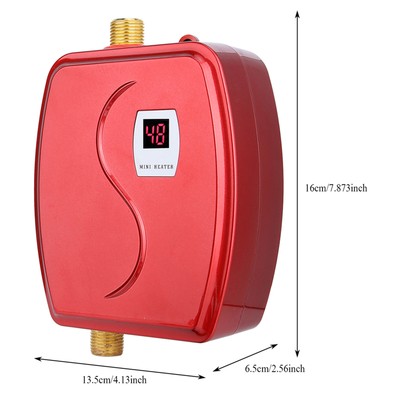 3000W Elektrische Küche Schatz Mini Wasser Heizung 110V US-Stecker (rot)
