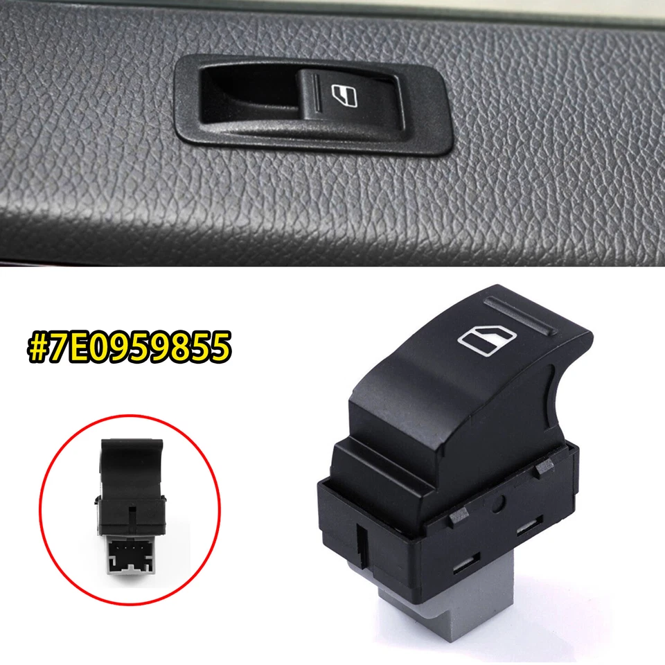 Car Power Window Switch Button For VW Transporter T5 T6 Multivan Passenger Side - Image 2 of 4