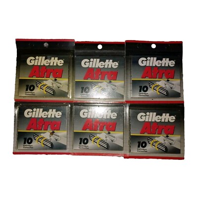 Gillette Atra Razor Blades VINTAGE 60 Authentic Razor Blades 