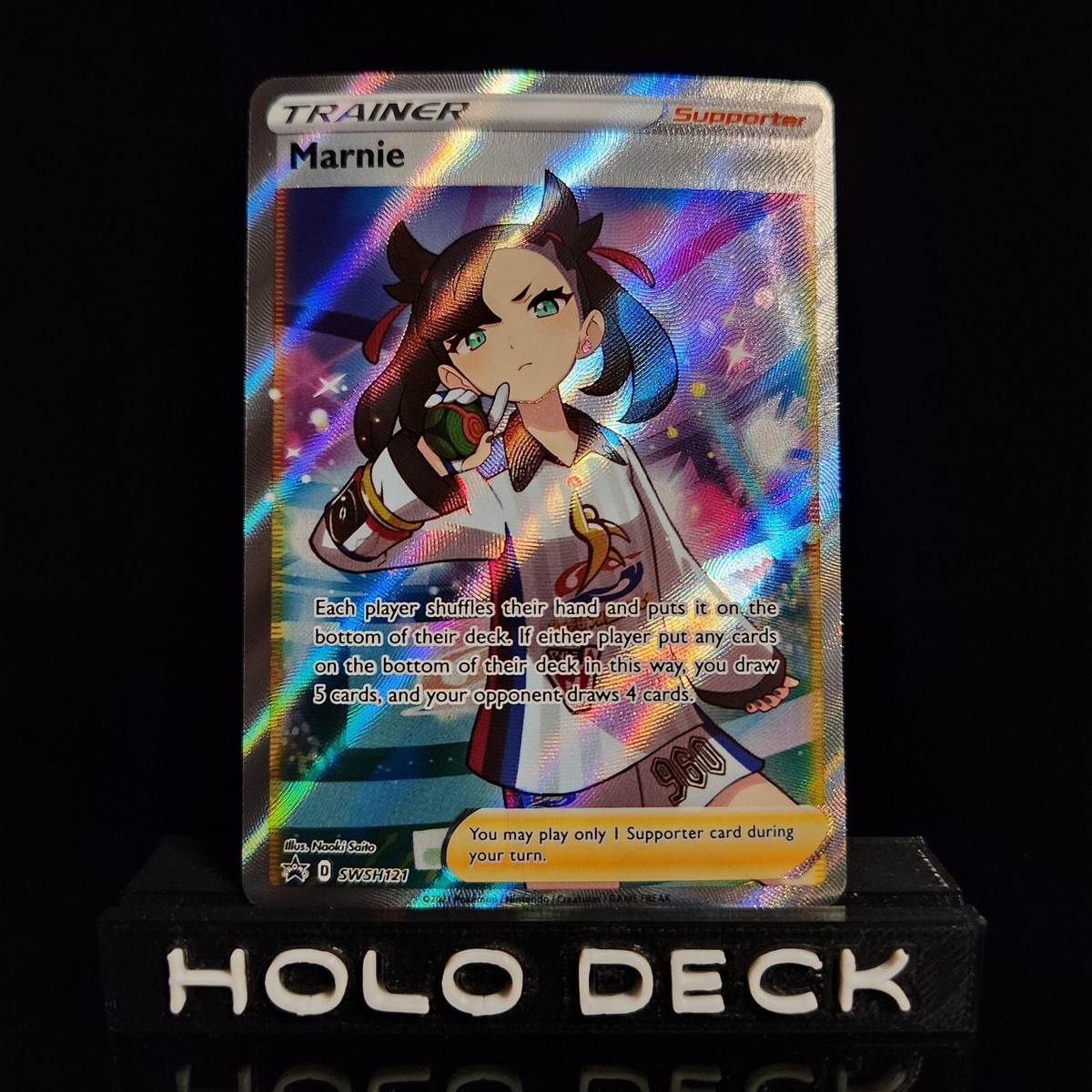 Pokémon TCG Marnie SWSH Black Star Promos SWSH121 Holo Promo