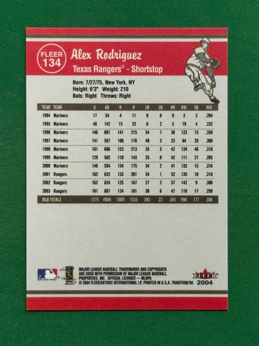 2004 Fleer Tradition Baseball Base #1 - 250 PICK YOUR CARD COMPLETE YOUR SET - Picture 266 of 498