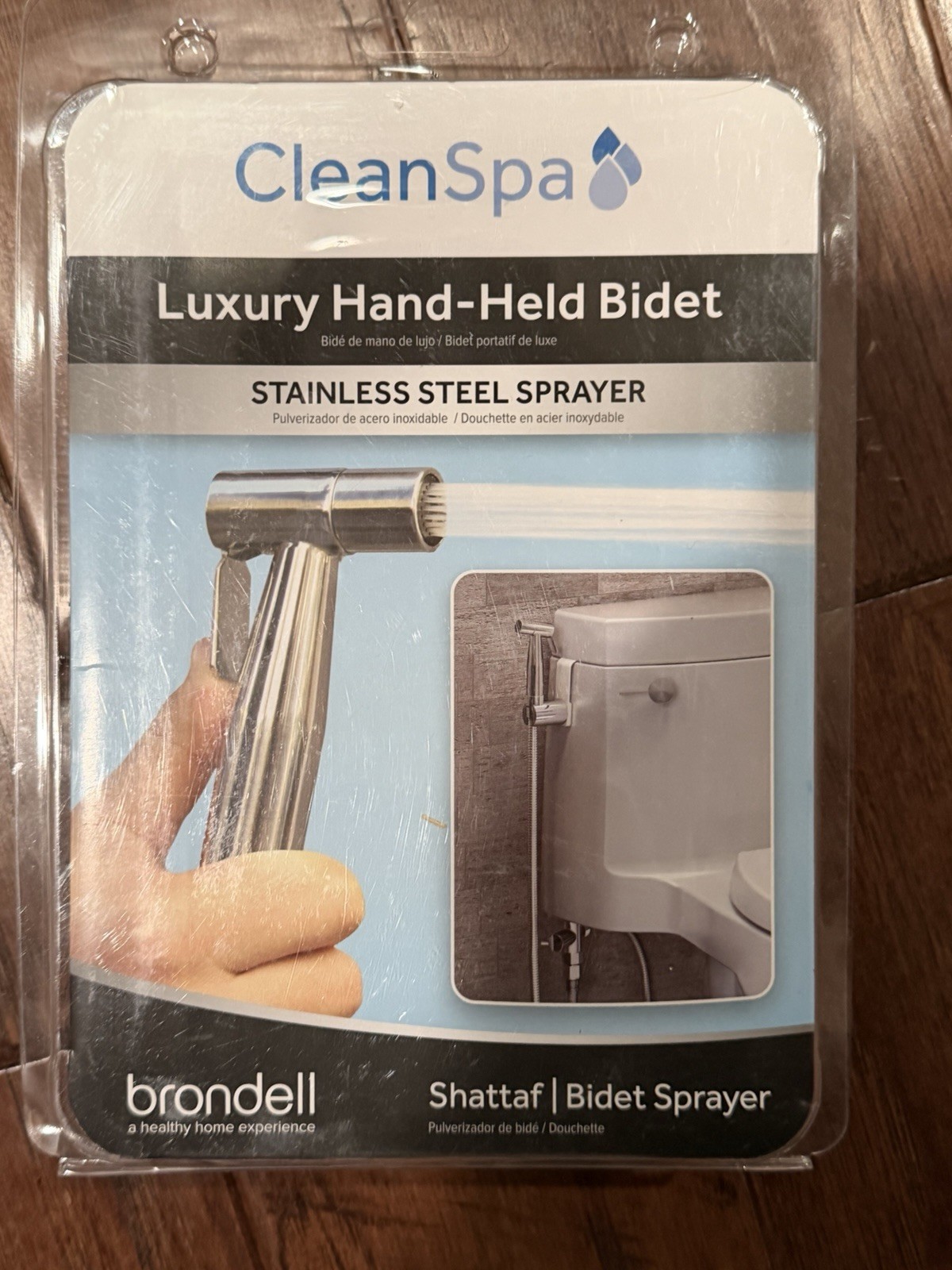 Brondell CleanSpa Luxury Handheld Bidet Stainless Steel Spra