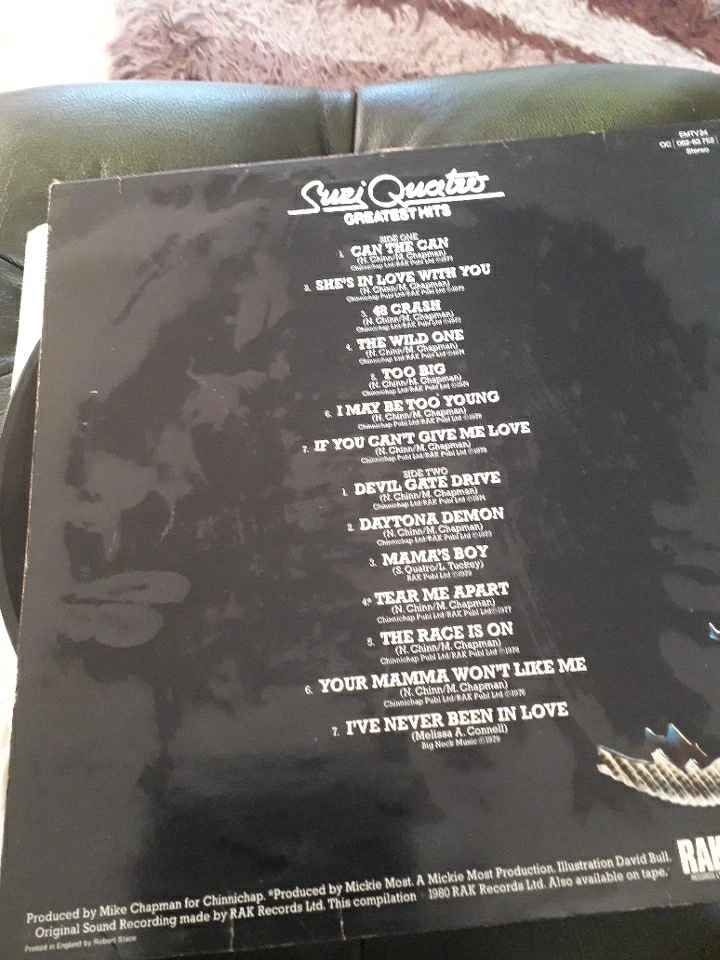 Suzi Quatro Greatest Hits 1980 UK Vinyl LP Record - Image 2 of 4