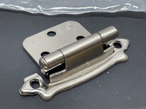 Amerock Sterling Nickel Flush Face Mount Hinge SelfClosing BP7329-G9 Lot Of 4 Pr - Picture 3 of 8