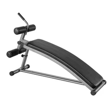 Uimoso Curved Sit-Up Bench with 6 Adjustable Heights and Reverse Crunch Handles