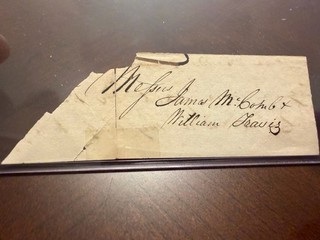1830s Texas William Barrett Travis Partial Texas Document Alamo Scarce Original