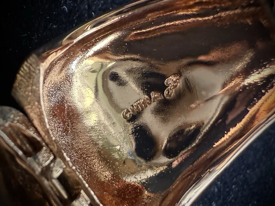 Joan Boyce Pavé 水晶耳环 玫瑰金 签名 — 第 2/4 张图片