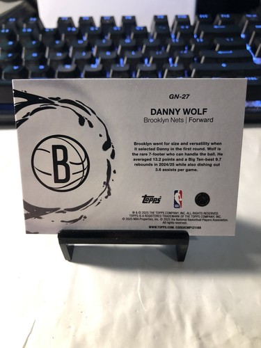 2025-26 Topps Basketball Danny Wolf RC Rookie Generation Now Insert - Bild 2 von 2
