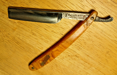 E. MORRIS MFG Adoration PROSPERITY 450 Solingen Germany Straight Razor RARE