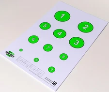 25 EZ2C Targets RD7 Reducing Circles Paper Shooting Targets USA Made 11"x17" Pad