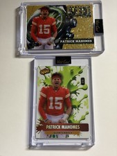 Lot 2 Patrick Mahomes 2026 Splat Lucky Strike /5 & QB1 Gold Disco /8 Chiefs