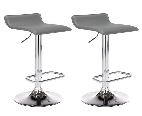 2Er Set Barhocker Dyn Grau-image