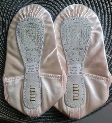 Sansha Demi-pointe weiche Ballerinas SATIN/LEDER CM4S GRÖSSE 10