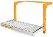 Adjustable Truck Tire Service Step with NonSlip Platform, 300 lb Capacity