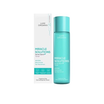 Luxe Organix Acne Toner AHA BHA PHA with Tea Tree & Salicylic Acid 150ml