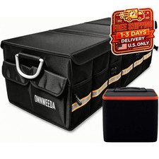 90L Car Trunk Organizer with 30L Detachable Cooler Bag for SUV