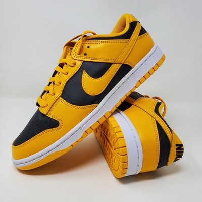 Nike Dunk Low Championship Goldenrod Black Sneakers DD1391-004 Men's Size 10