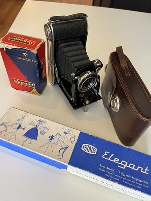 Agfa Billy-Record Klappkamera mit Anastigmat Igestar 1:7.7 mit Zubehör