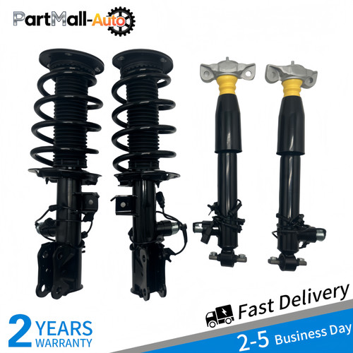 Full Set Front Rear Shock Strut Assys Electric For Lincoln Continental 2017-2020