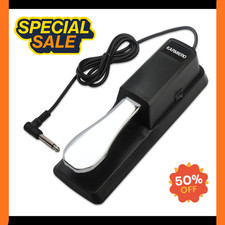Sustain Pedal for Keyboard Universal, Premium Piano Pedal for Keyboard