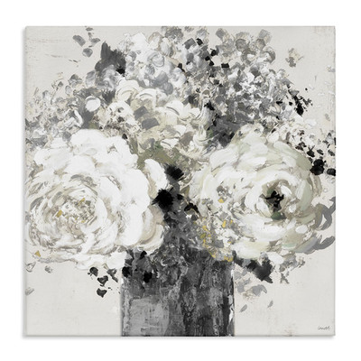Stupell Industries Bold Abstract Floral Arrangement Canvas Art 17 X 17 Inches