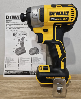NEW DeWALT 20 Volt 20v Max XR Brushless 3-Speed 1/4'' Impact DCF887 DCF887B