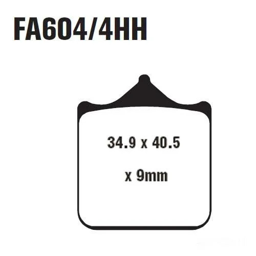 Bremsbelag EBC EPFA604 4H Vorne FüR Triumph Speed Triple 1050 Bj. 2009-2013-image