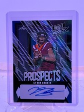 2024 Leaf Heroes and Prospects Auto Blue #AP-KD2 Kyron Drones 05/15