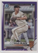 2021 Bowman Draft Chrome Purple Refractor 61/250 Mason Black #BDC-129 0o6v
