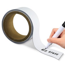 2 Inch x 10Ft Dry Erase Magnetic Strip Write On Wipe Off Flexible Magnet Tape