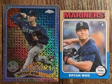 2024 Bryan Woo (RC): Topps S1- 1989 35th Ann. Silver Mojo RC/2024 Image Var. RC