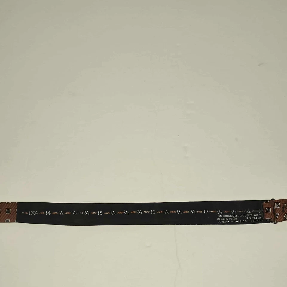 Pajarita vintage Christian Dior - Nueva York París - Toda seda - Marrón geométrico - A Foto 3 de 4