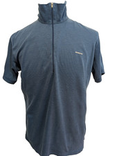 Polo Patagonia Capilene Bleu Col Zippé - Taille L Ajusté