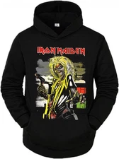 IRON MAIDEN  KILLERS ROCK BAND HOODIES BLACK MEN's SIZES